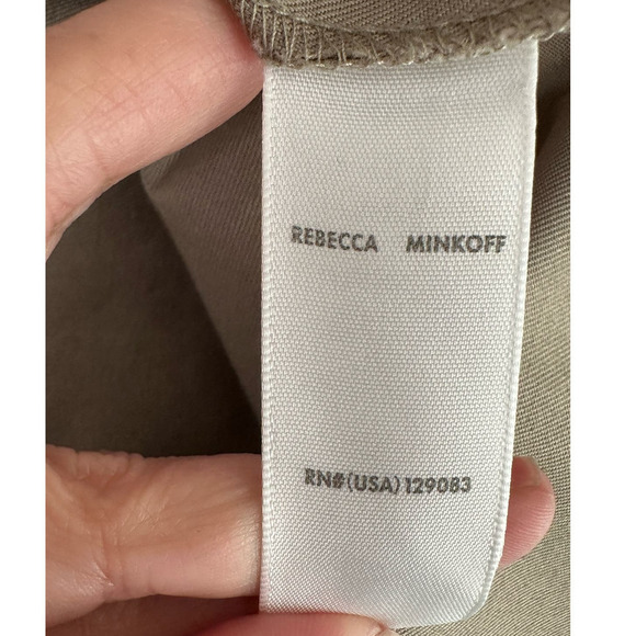 Rebecca Minkoff Beige Paperbag Bradley Paperbag Skirt Size Medium - Picture 5 of 14